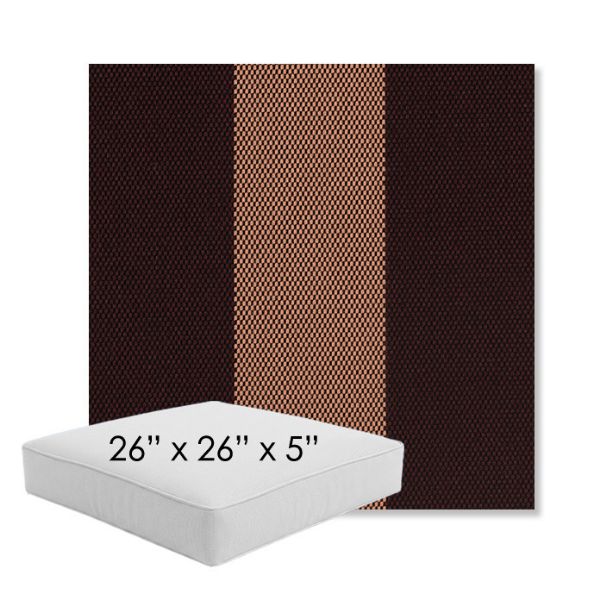 Picture of Rothko Sangria | 26" x 26" x 5" Square Outdoor Cushion - Sunbrella© Fabric