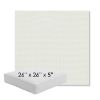 Picture of Sailcloth Salt | 26" x 26" x 5" Square Outdoor Cushion - Sunbrella© Fabric