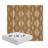 Picture of Spinner Diamond Teak | 26" x 26" x 5" Square Outdoor Cushion - Sunbrella© Fabric