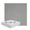 Picture of Switch Silver | 26" x 26" x 5" Square Outdoor Cushion - Sunbrella© Fabric