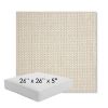 Picture of Tailored Snow | 26" x 26" x 5" Square Outdoor Cushion - Sunbrella© Fabric