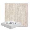 Picture of Adena Sand | 26" x 26" x 6" Square Outdoor Cushion - Sunbrella© Fabric