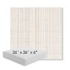 Picture of Benson Sand | 26" x 26" x 6" Square Outdoor Cushion - Sunbrella© Fabric
