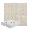 Picture of Blend Linen | 26" x 26" x 6" Square Outdoor Cushion - Sunbrella© Fabric