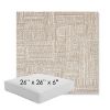 Picture of Boro Walnut | 26" x 26" x 6" Square Outdoor Cushion - Sunbrella© Fabric