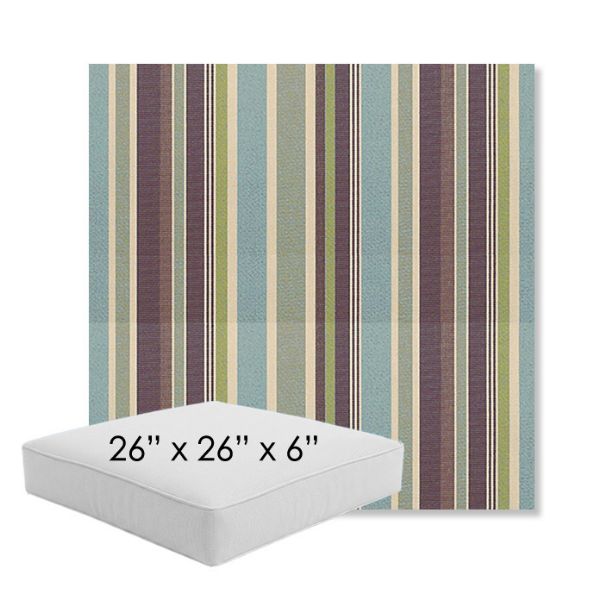 Picture of Brannon Whisper | 26" x 26" x 6" Square Outdoor Cushion - Sunbrella© Fabric