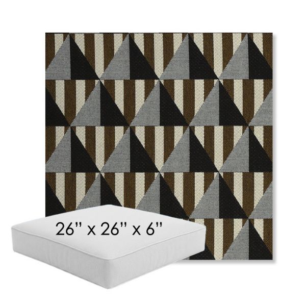 Picture of Buoy Pebble Beach | 26" x 26" x 6" Square Outdoor Cushion - Sunbrella© Fabric