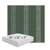 Picture of Caper Moss | 26" x 26" x 6" Square Outdoor Cushion - Sunbrella© Fabric