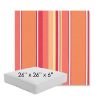 Picture of Dolce Mango | 26" x 26" x 6" Square Outdoor Cushion - Sunbrella© Fabric