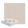 Picture of Dumont Cream | 26" x 26" x 6" Square Outdoor Cushion - Sunbrella© Fabric