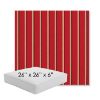 Picture of Harwood Crimson | 26" x 26" x 6" Square Outdoor Cushion - Sunbrella© Fabric