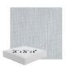Picture of Nova Chambray | 26" x 26" x 6" Square Outdoor Cushion - Sunbrella© Fabric