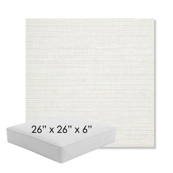 Picture of Piazza Cloud | 26" x 26" x 6" Square Outdoor Cushion - Sunbrella© Fabric