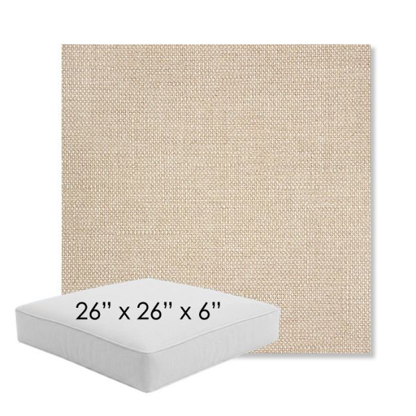 Picture of Piazza Dune | 26" x 26" x 6" Square Outdoor Cushion - Sunbrella© Fabric