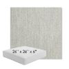 Picture of Pique Gravel | 26" x 26" x 6" Square Outdoor Cushion - Sunbrella© Fabric