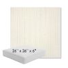 Picture of Proven Ivory | 26" x 26" x 6" Square Outdoor Cushion - Sunbrella© Fabric
