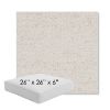 Picture of Rafi Pearl | 26" x 26" x 6" Square Outdoor Cushion - Sunbrella© Fabric