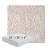 Picture of Rapids Camel | 26" x 26" x 6" Square Outdoor Cushion - Sunbrella© Fabric