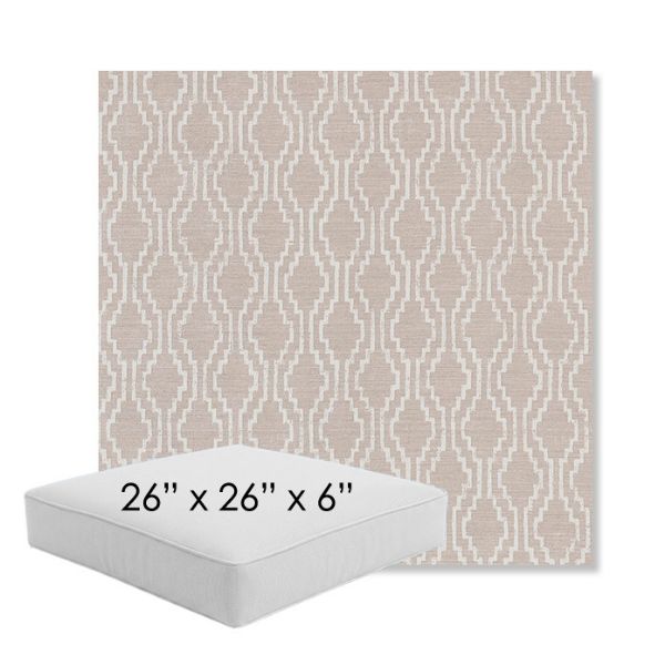 Picture of Solve Linen | 26" x 26" x 6" Square Outdoor Cushion - Sunbrella© Fabric