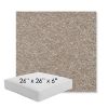 Picture of Undercurrent Sand | 26" x 26" x 6" Square Outdoor Cushion - Sunbrella© Fabric