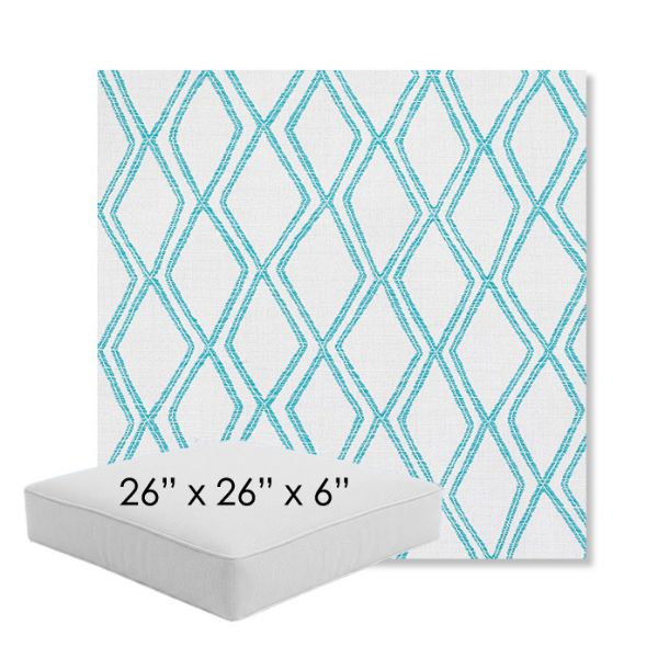 Picture of Voyage Breeze | 26" x 26" x 6" Square Outdoor Cushion - Sunbrella© Fabric