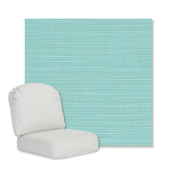 Picture of Dupione Celeste | Gensun Replacement Cushions | Standard Chair
