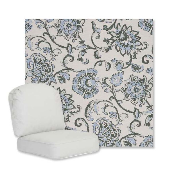 Picture of Martha Floral Periwinkle | Gensun Replacement Cushions | Standard Chair