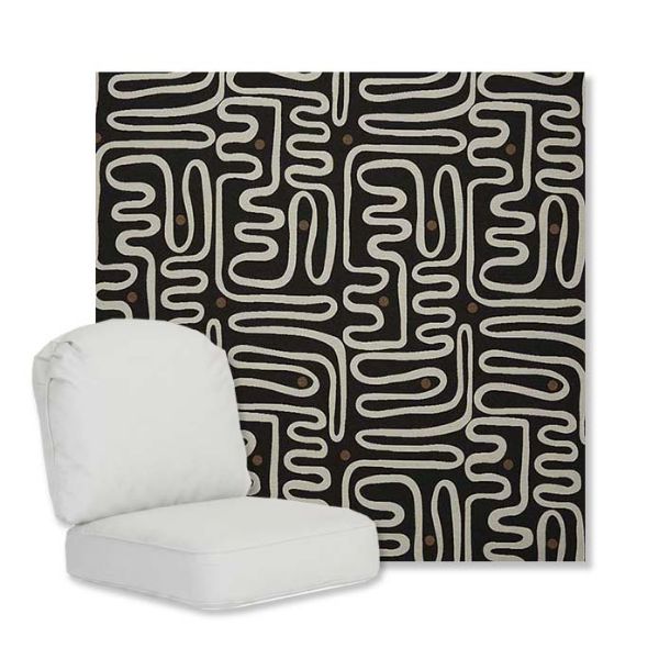 Picture of Nema Newsprint | Gensun Replacement Cushions | Standard Chair