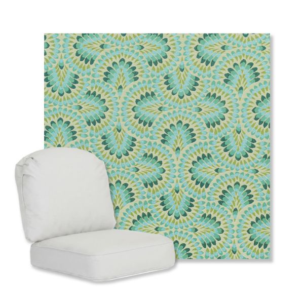 Picture of Plume Peacock | Gensun Replacement Cushions | Standard Chair