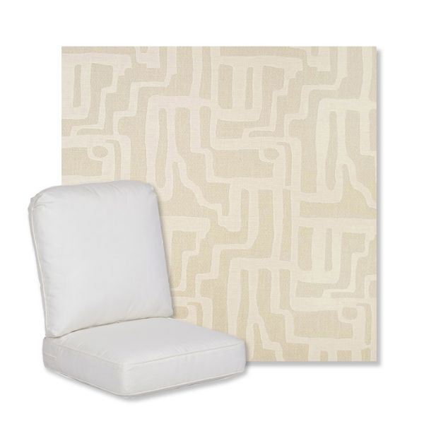 Picture of Escher Alabaster | Gensun Replacement Cushions | High Back Chair