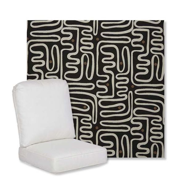 Picture of Nema Newsprint | Gensun Replacement Cushions | High Back Chair