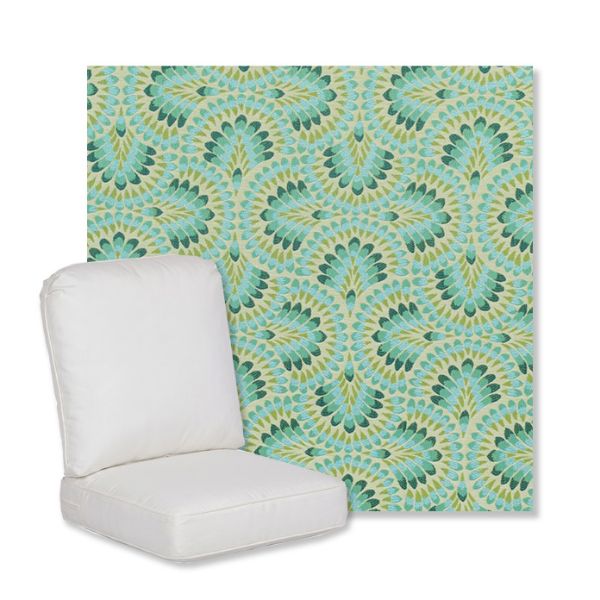 Picture of Plume Peacock | Gensun Replacement Cushions | High Back Chair