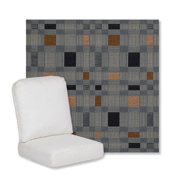 Picture of Rubix Vintage Denim | Gensun Replacement Cushions | High Back Chair