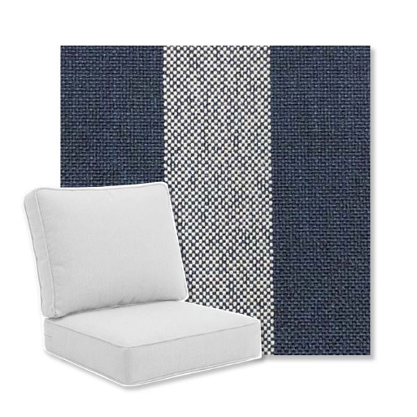 Picture of Nantucket Navy | Universal Deep Seating Outdoor Cushions SIZE A