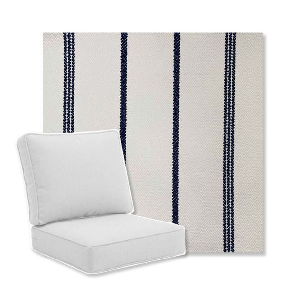 Picture of Starboard Ivory | Universal Deep Seating Outdoor Cushions SIZE A