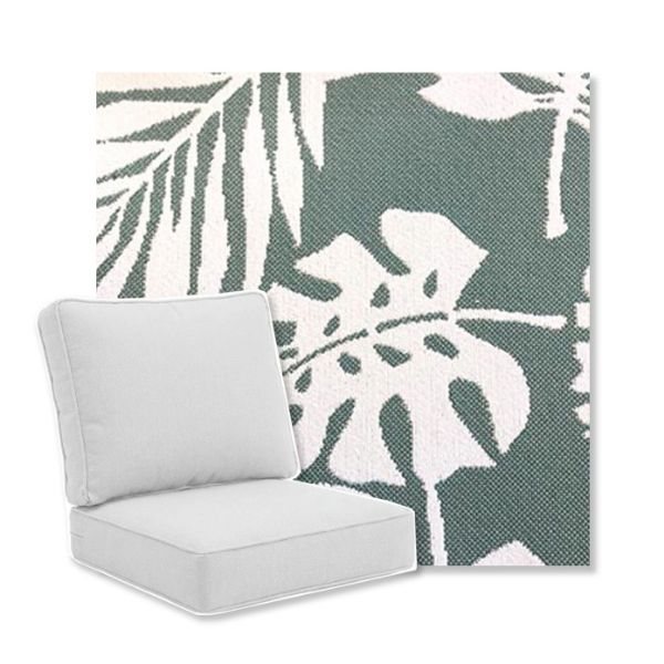 Picture of Tropical Water | Universal Deep Seating Outdoor Cushions SIZE A