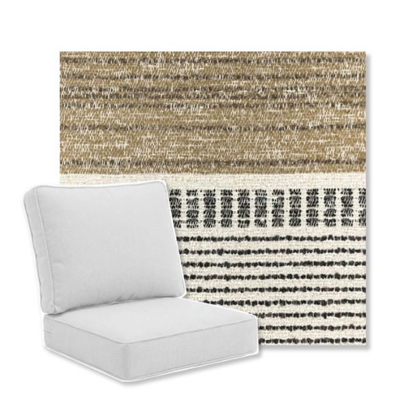 Picture of Leeward Charcoal | Universal Deep Seating Outdoor Cushions SIZE B
