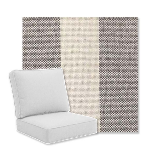 Picture of Nantucket Charcoal | Universal Deep Seating Outdoor Cushions SIZE B