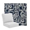 Picture of Squiggle Navy | Universal Deep Seating Outdoor Cushions SIZE B