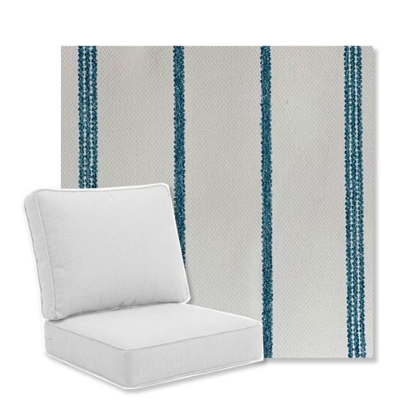 Picture of Starboard White | Universal Deep Seating Outdoor Cushions SIZE B