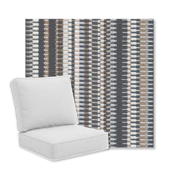 Picture of Pamlico Bay Charcoal | Universal Deep Seating Outdoor Cushions SIZE B