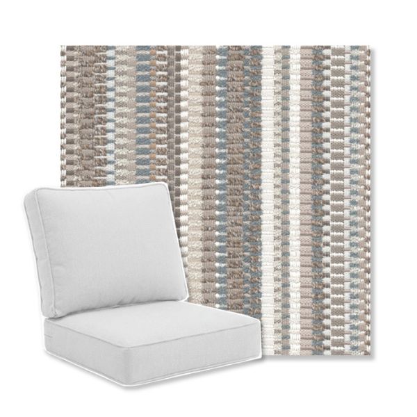Picture of Pamlico Bay Sand | Universal Deep Seating Outdoor Cushions SIZE B