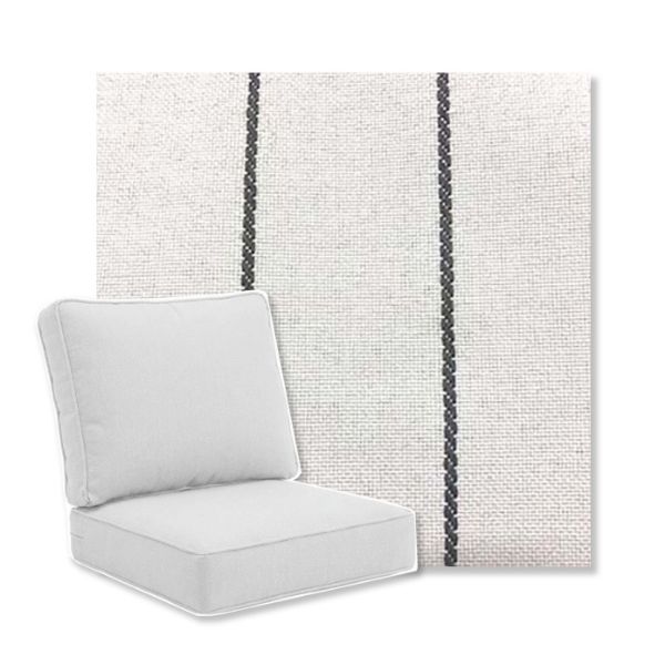 Picture of Pencil Charcoal | Universal Deep Seating Outdoor Cushions SIZE B