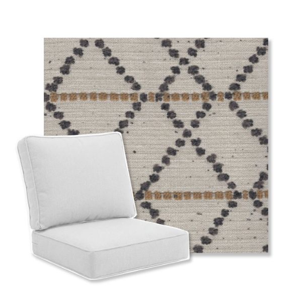 Picture of Pyrenees Charcoal | Universal Deep Seating Outdoor Cushions SIZE B