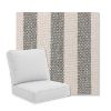 Picture of Seaport Charcoal | Universal Deep Seating Outdoor Cushions SIZE B