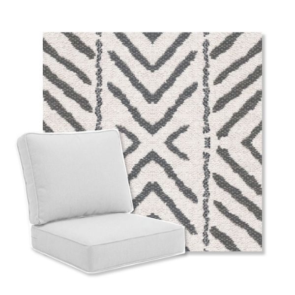 Picture of Serengeti Charcoal | Universal Deep Seating Outdoor Cushions SIZE B