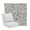 Picture of Squiggle Chrome | Universal Deep Seating Outdoor Cushions SIZE B