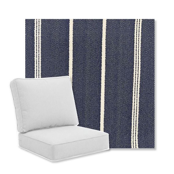 Picture of Starboard Dark Navy | Universal Deep Seating Outdoor Cushions SIZE B