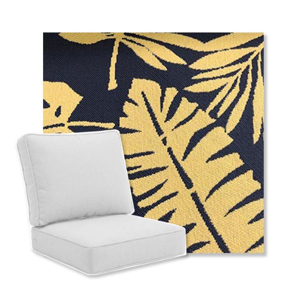 Picture of Tropical Cadet | Universal Deep Seating Outdoor Cushions SIZE B