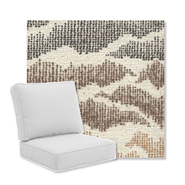 Picture of Andes Charcoal | Universal Deep Seating Outdoor Cushions SIZE B